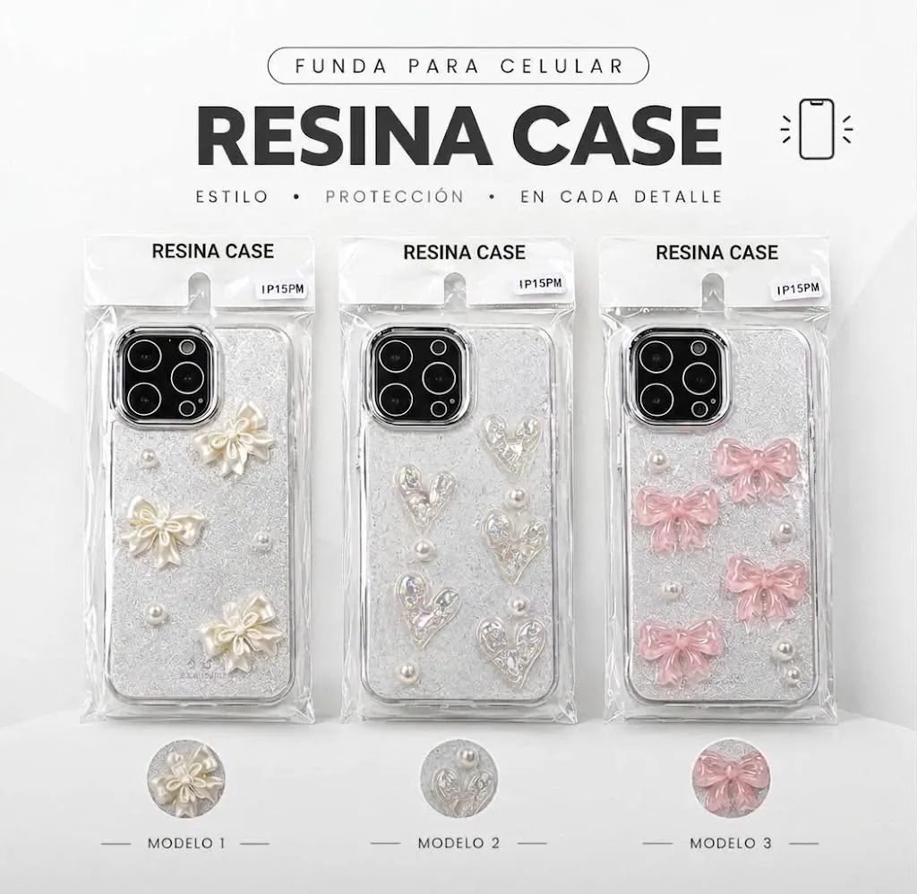 Funda de Resina MOÑO ROSA - iPhone 16 PRO