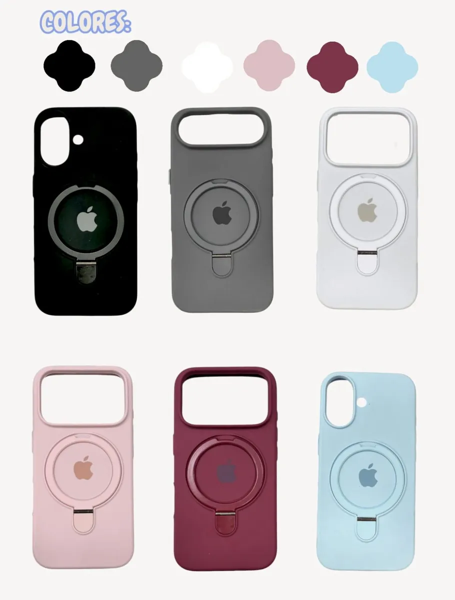 Funda Felpa + Magsafe + Aro soporte BORDO - iPhone 13 PRO