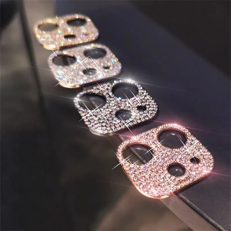 Protector de cámara completo con STRASS PINK - iPhone 16