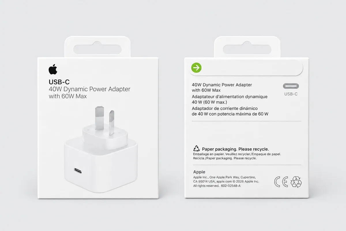 Adaptador 40W Reforzado pata alta - Entrada tipo C